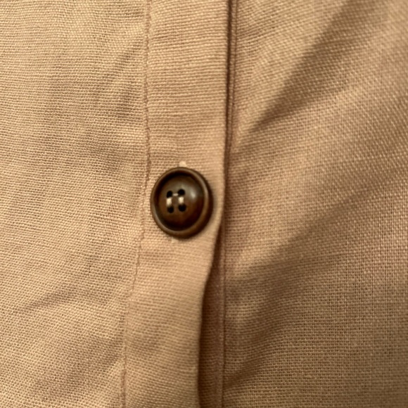 NWT APRICOT Linen Spaghetti Strap Dress Dusty Rose - Picture 5 of 8